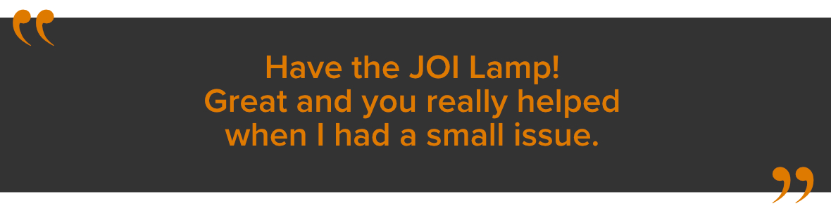 Another JOI Review quote